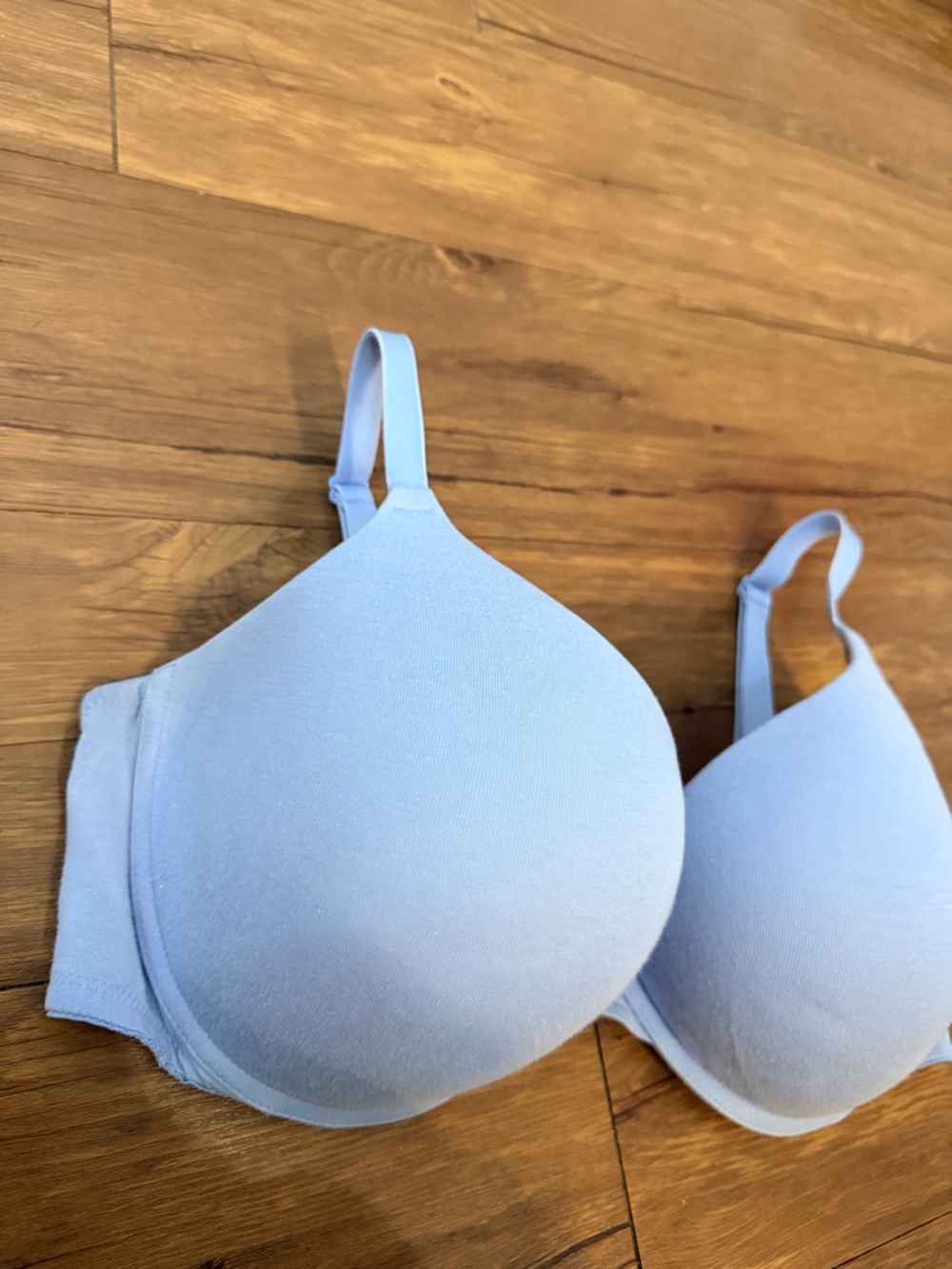 Victoria's Secret PINK Wear Everywhere Push Up Bra Size 38DD Light Blue - Picture 4 of 7